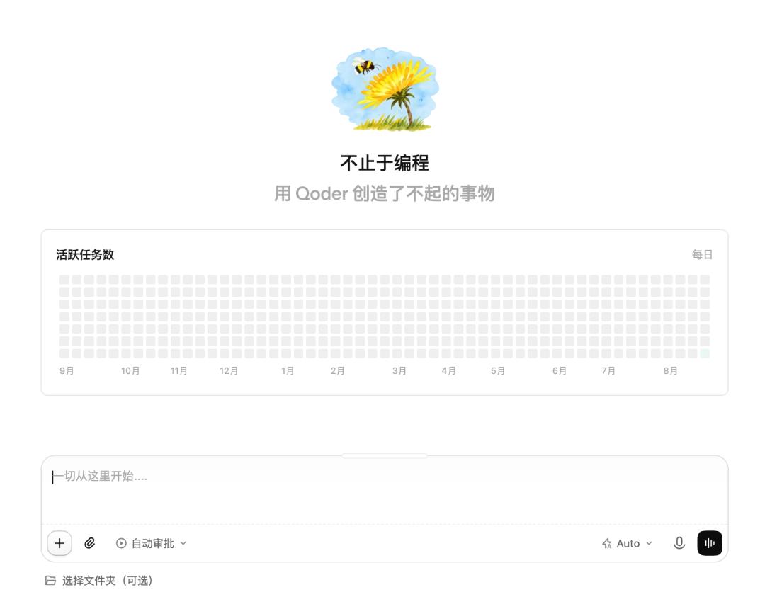 全新Qoder主页